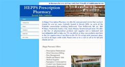 Desktop Screenshot of heppspharmacy.com